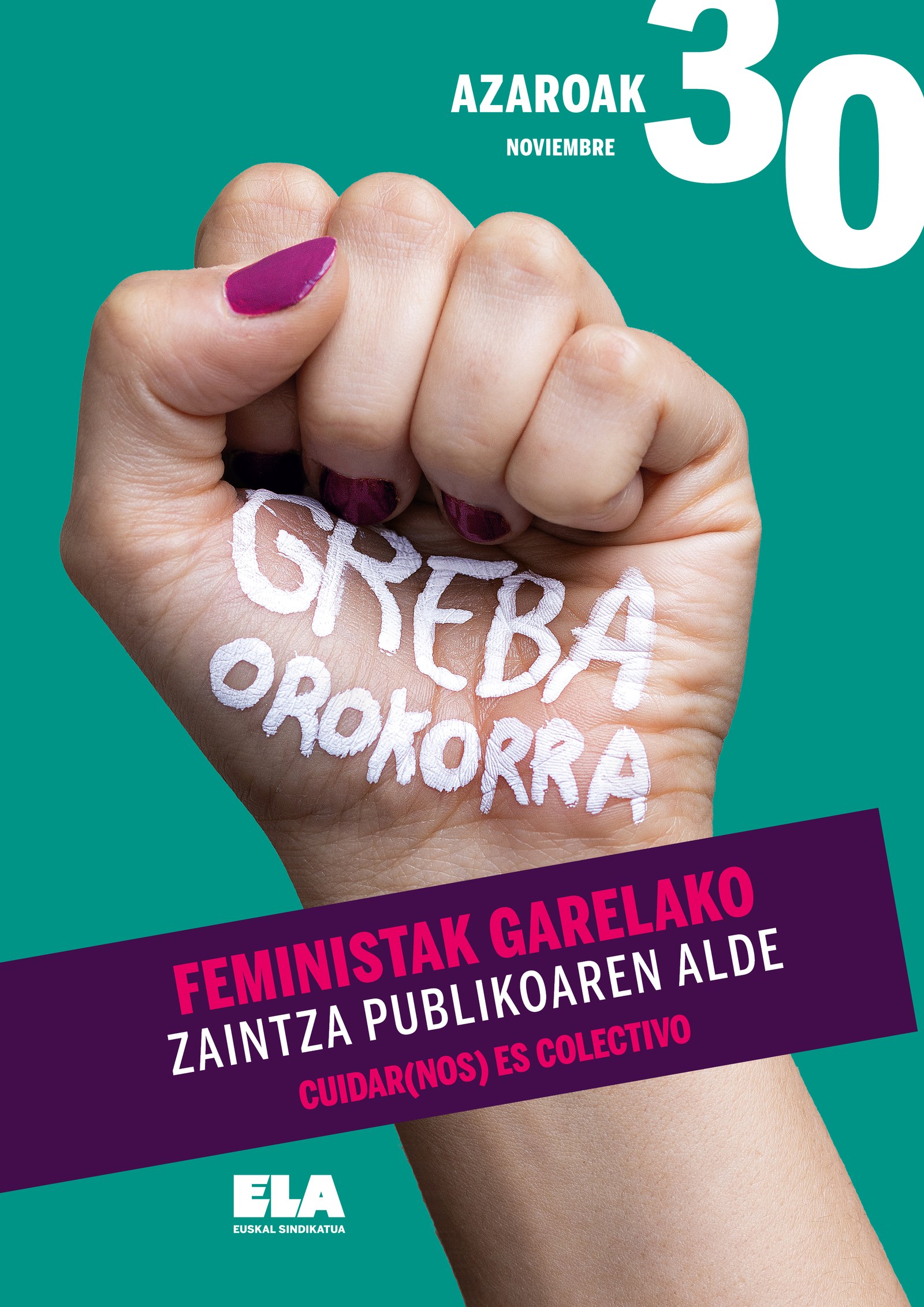 Azaroak 30: Greba orokor feminista Azaroak 30: Greba orokor feminista