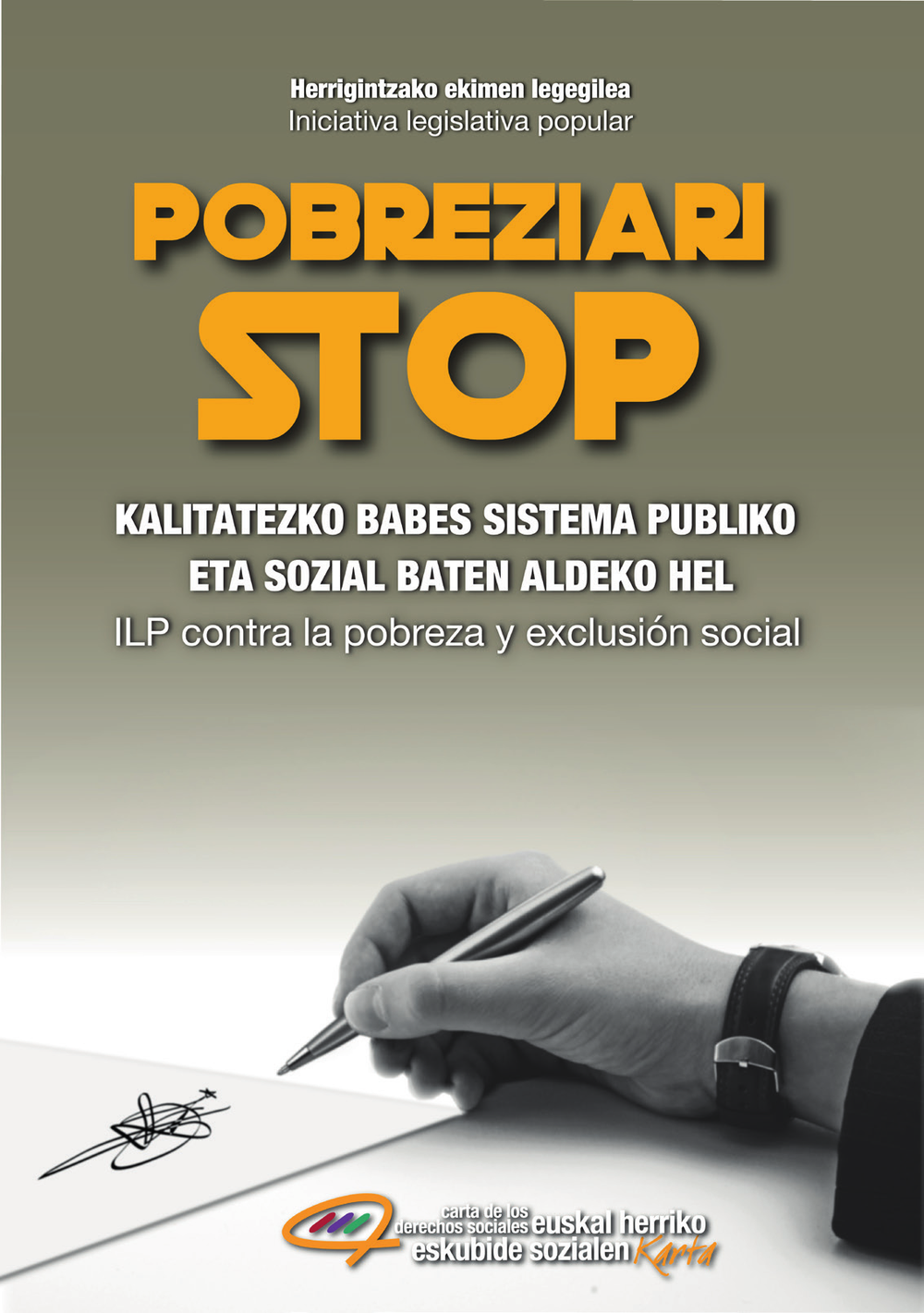 Iniciativa Legislativa Popular: En guerra contra la pobreza