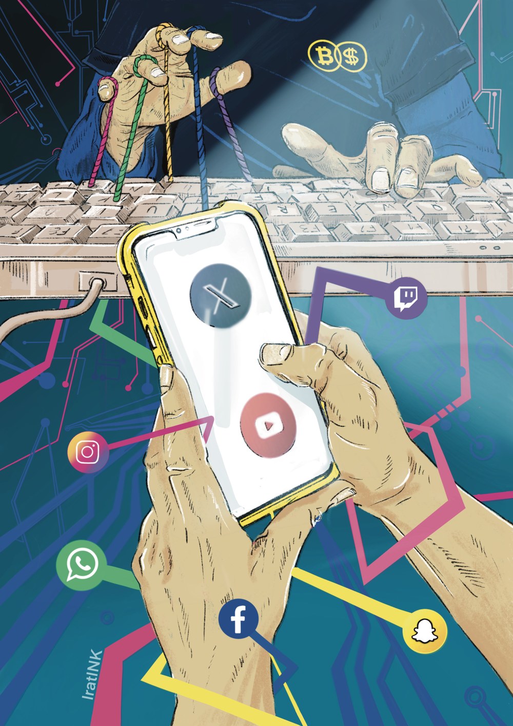 Sare sozial pribatuen atzaparretan galduta