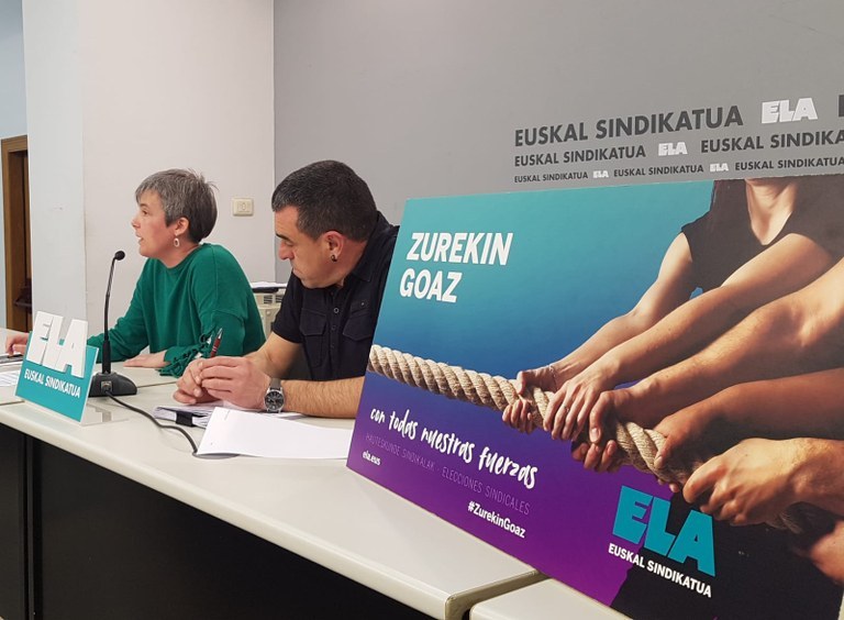 ELA extends its majority in the trade union elections of the Autonomous Region of the Basque Country, closing 2018 with 41.04%