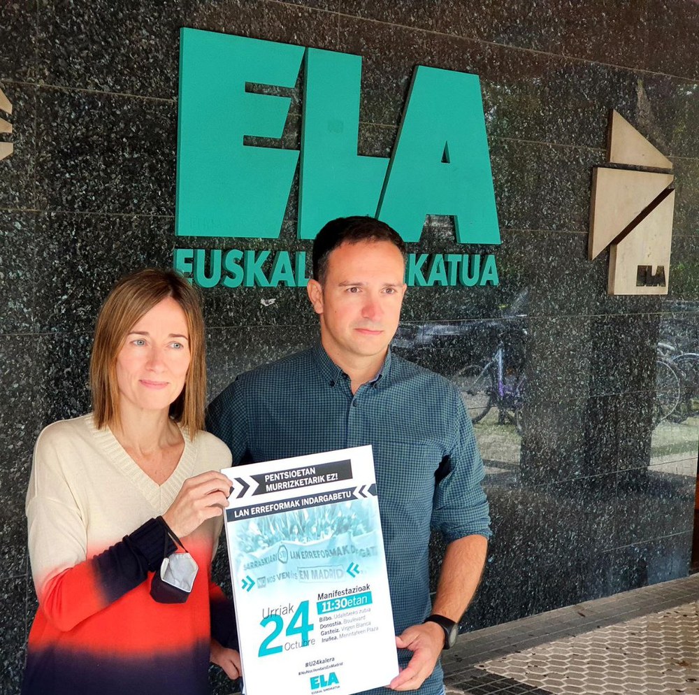 ELA is taking to the streets on the 24th of October to put the brakes on the pension cutbacks and to repeal the labour reform