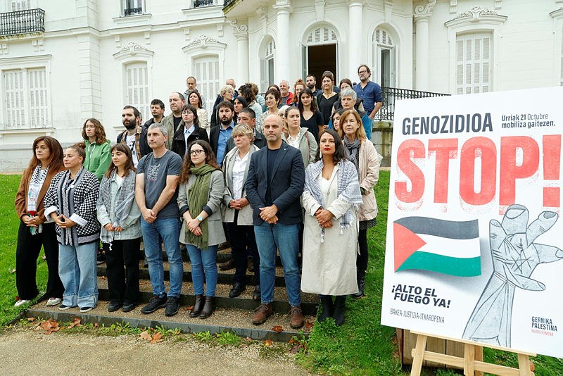 ELA joins the Gernika-Palestine Platform's demand for a ceasefire and the right to self-determination for the Palestinian People