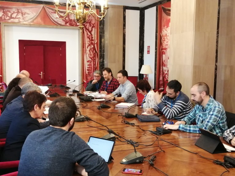 ELA, CIG, LAB y CSC have held a round of meetings with the political parties in the Spanish Congress