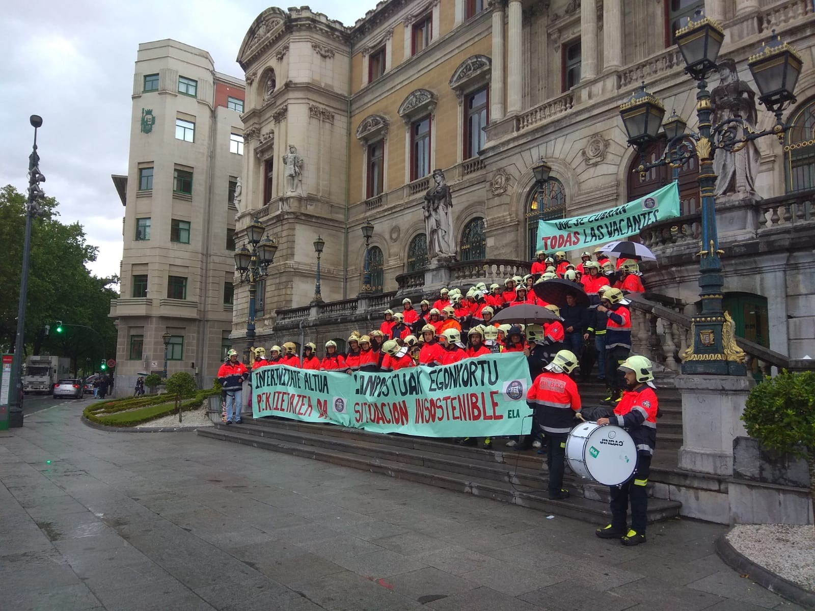 La situación en bomberos de Bilbao sigue siendo insostenible