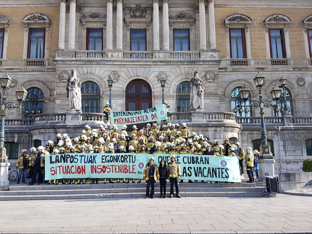 La situación en los bomberos de Bilbao es insostenible