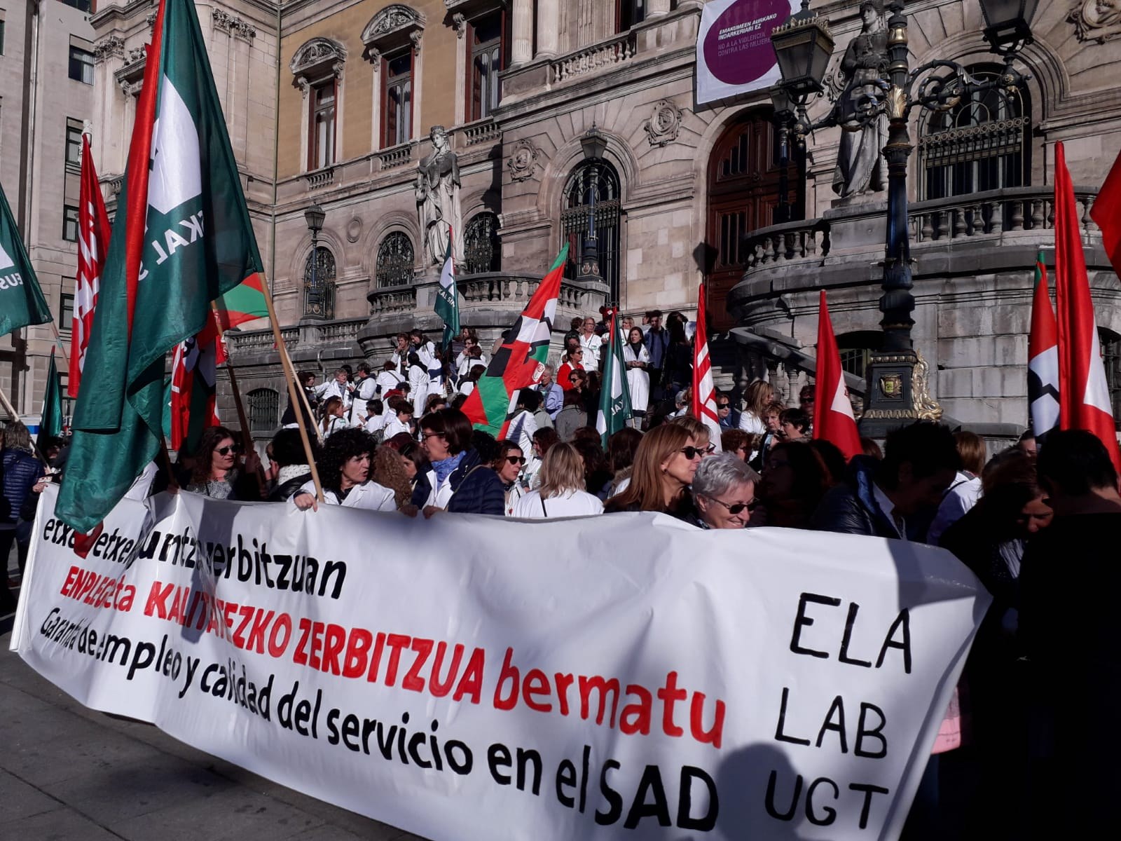 Paros en el Servicio de Ayuda a Domicilio de Bizkaia
