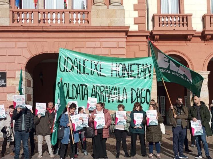 Comienza la huelga indefinida de las y los conserjes de Unbe e Ipurua Comienza la huelga indefinida de las y los conserjes de Unbe e Ipurua