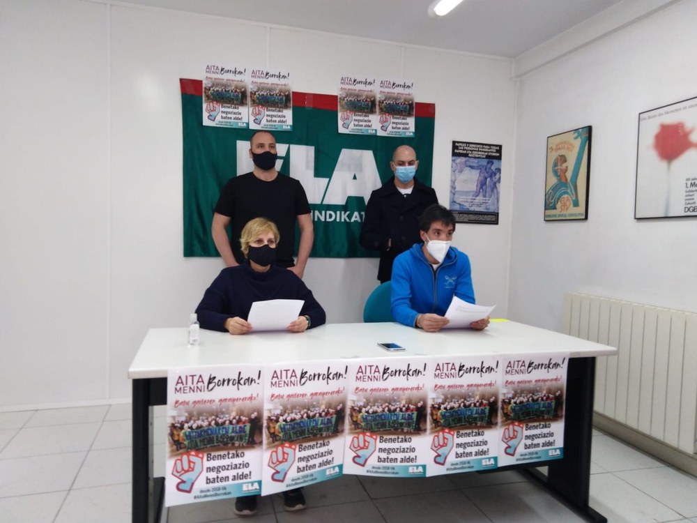 ELA llama a la huelga a 500 trabajadores del Hospital Aita Menni de Arrasate los días 24 de marzo y 15 de abril