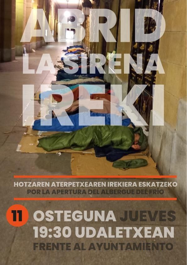 ELA exige al ayuntamiento la apertura del albergue