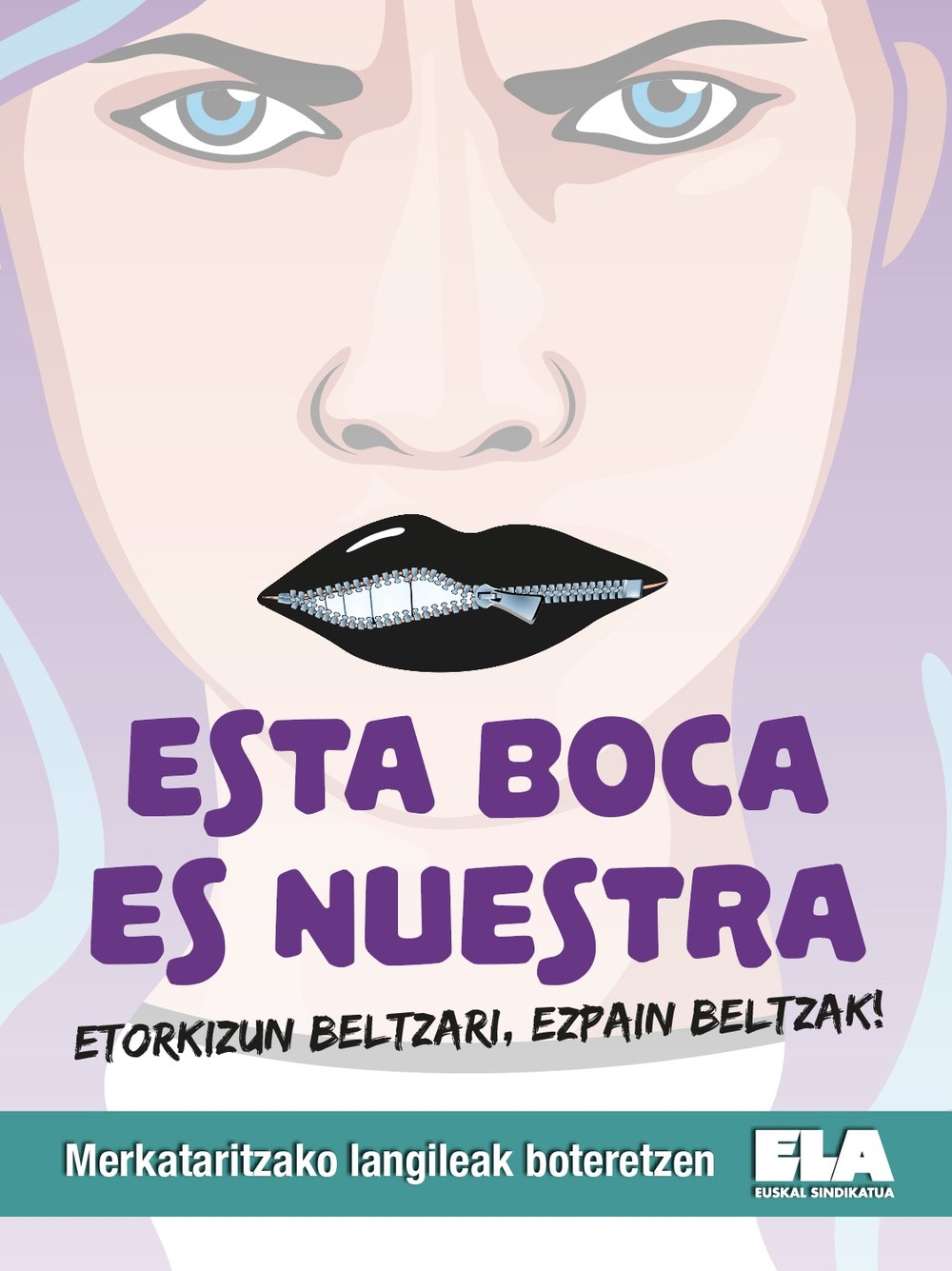 Este viernes las trabajadoras del textil se pintarán los labios de negro