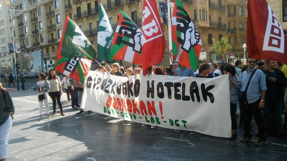 Parar la externalización en los hoteles de Gipuzkoa