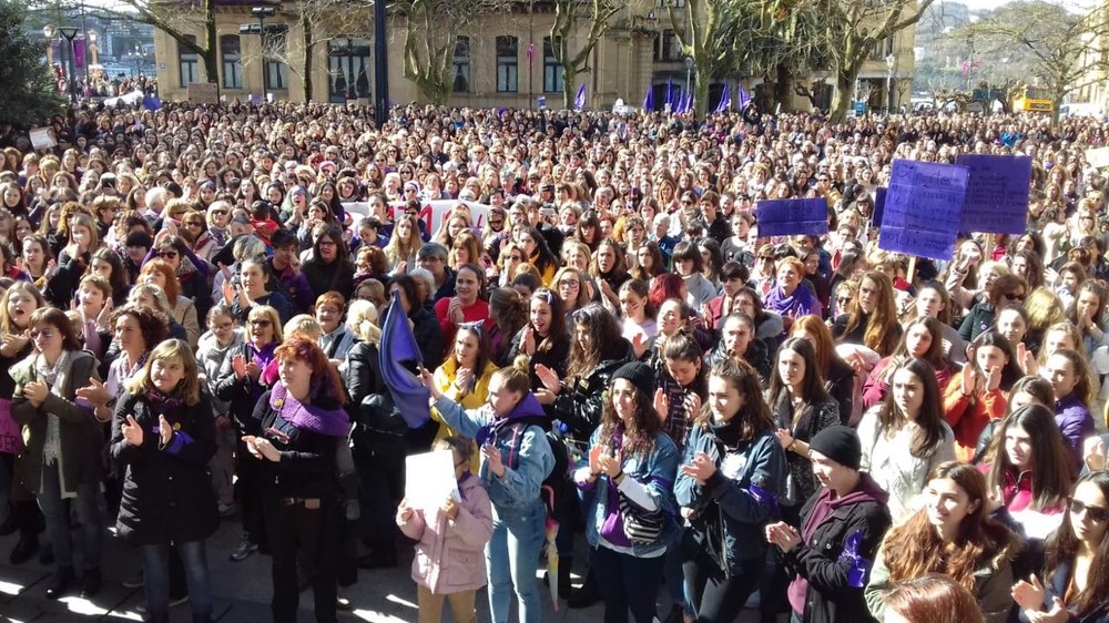 #Huelgafeminista8M en Donostia
