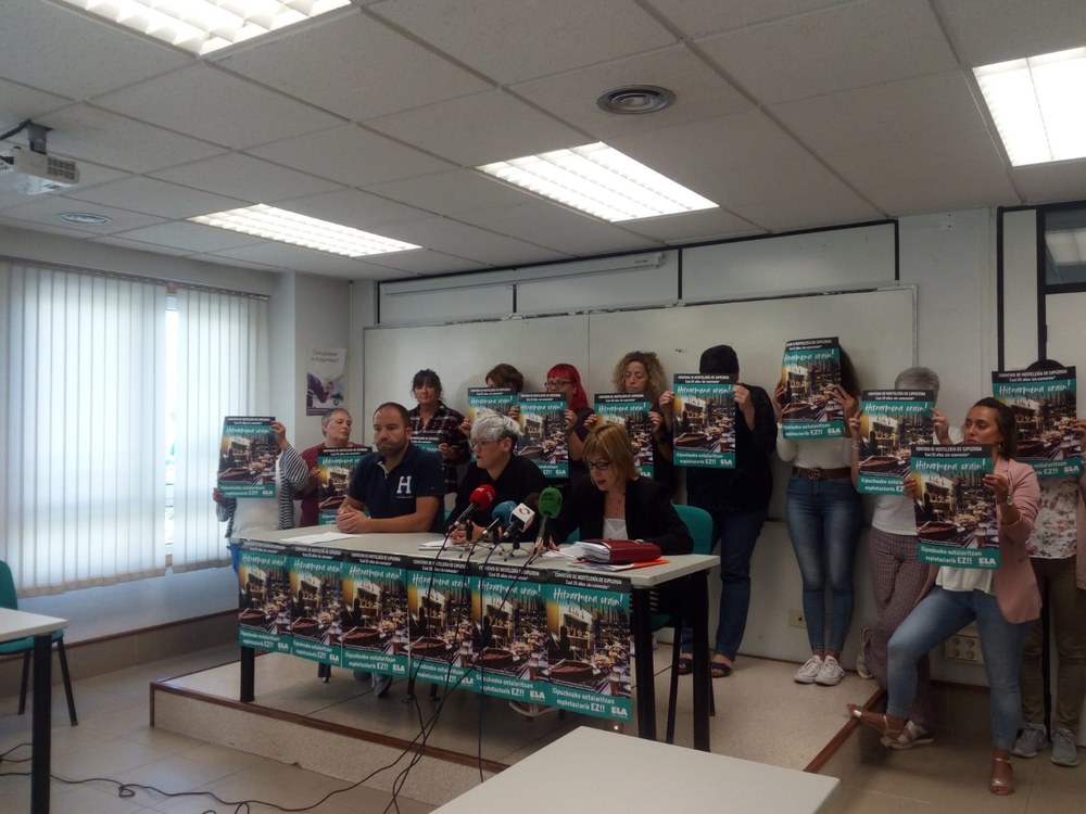 El sector de la hostelería en Gipuzkoa crece a costa de las condiciones precarias de los y las trabajadoras
