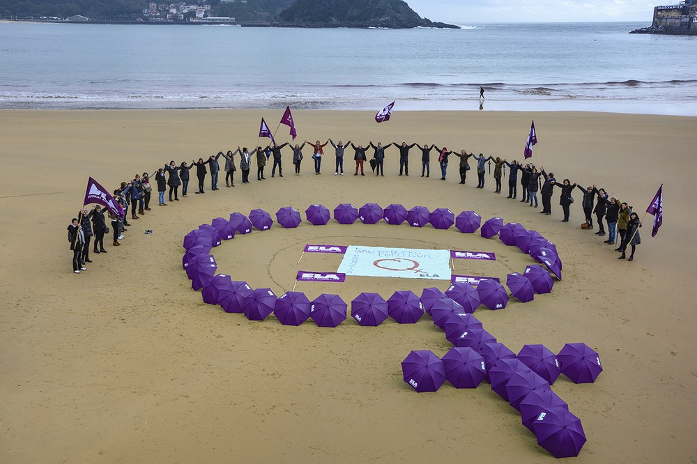 Las trabajadoras de la limpieza de las instituciones de Gipuzkoa han exigido la Q morada de calidad