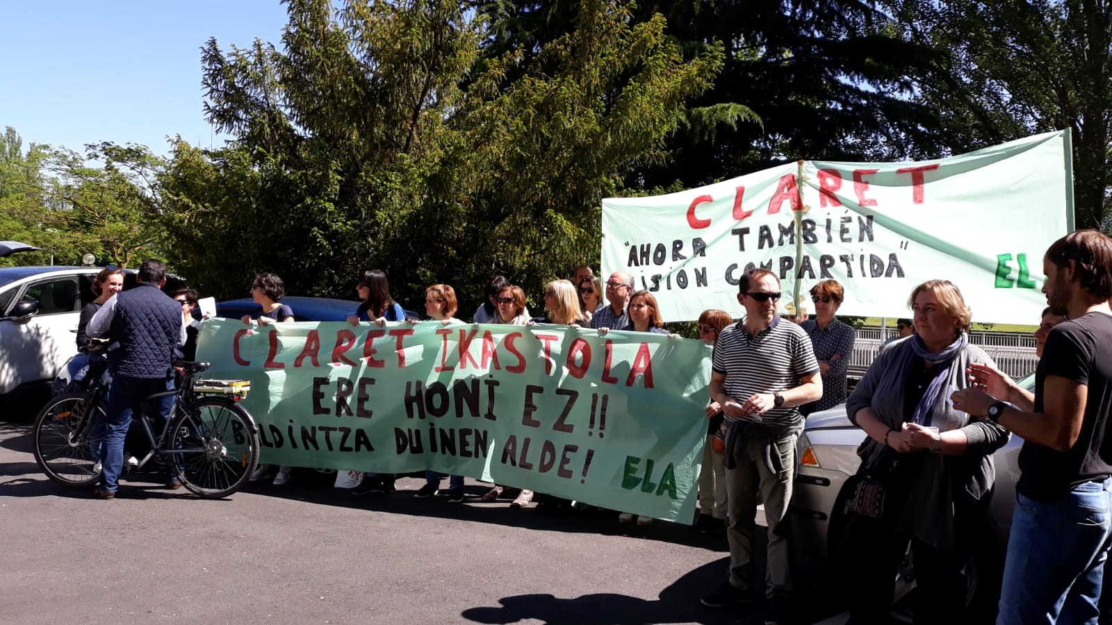 Paros en la Ikastola Claret de Donostia para exigir la recolocación del personal Paros en la Ikastola Claret de Donostia para exigir la recolocación del personal