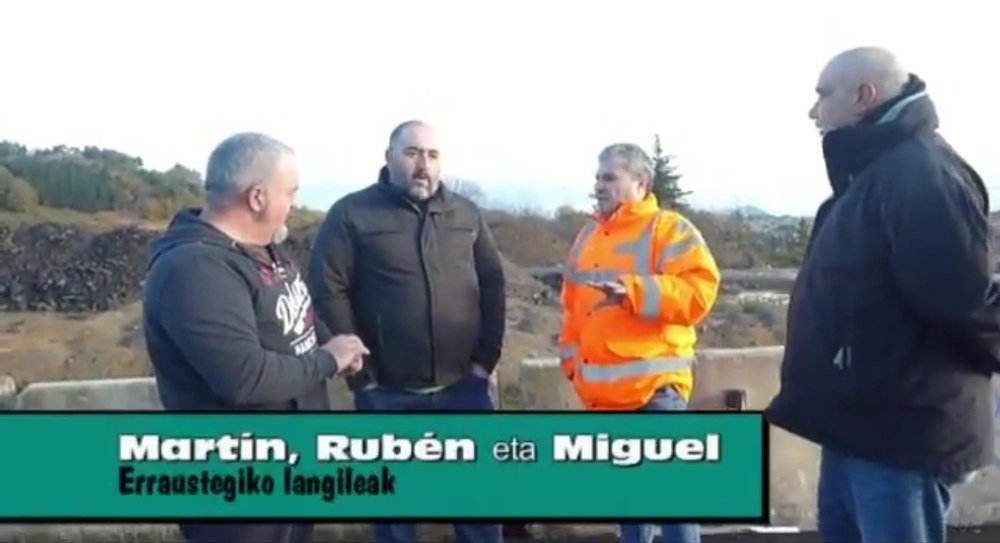 Precariedad en las obras de la incineradora de Zubieta