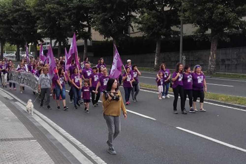 Una marcha para exigir cuidados de calidad en las residencias de Gipuzkoa