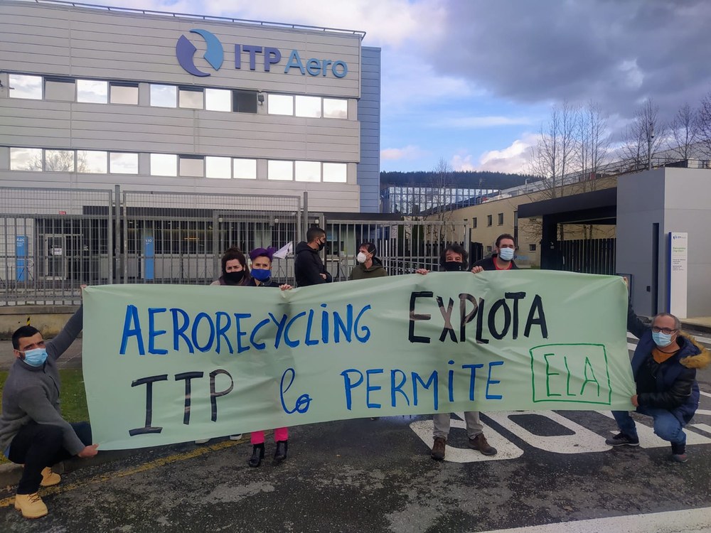 Aerorecycling despide y sanciona a quién reivindica sus derechos