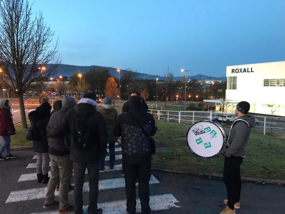 Huelga en Roxall de Zamudio contra la precariedad