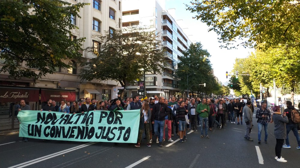 La plantilla de Novaltia, en huelga desde el 22 de julio en defensa de su convenio