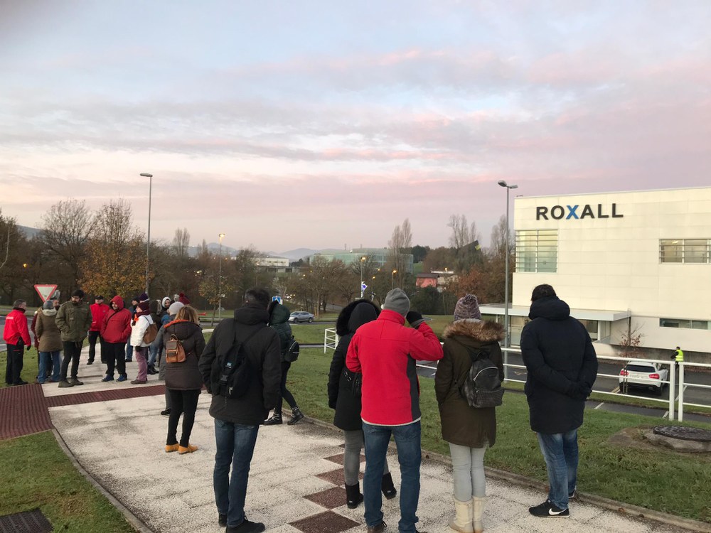 La plantilla de Roxall, en Zamudio, sigue en huelga contra la precariedad