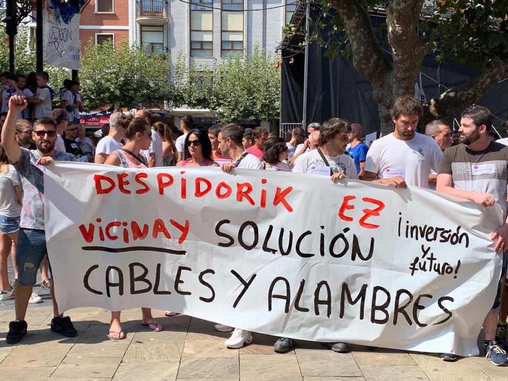 Movilizaciones en defensa del empleo en Cables y Alambres de Erandio #EutsiTaTira
