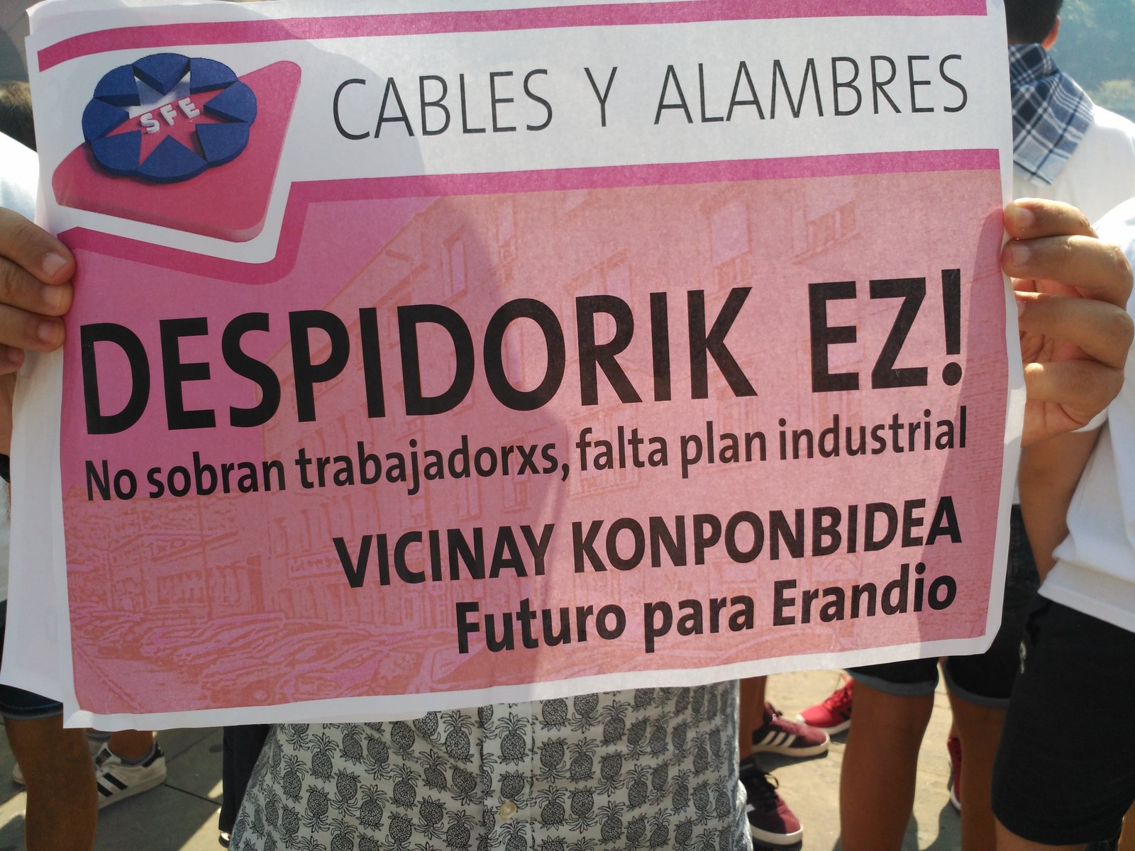Movilizaciones en defensa del empleo en Cables y Alambres de Erandio #EutsiTaTira Movilizaciones en defensa del empleo en Cables y Alambres de Erandio #EutsiTaTira