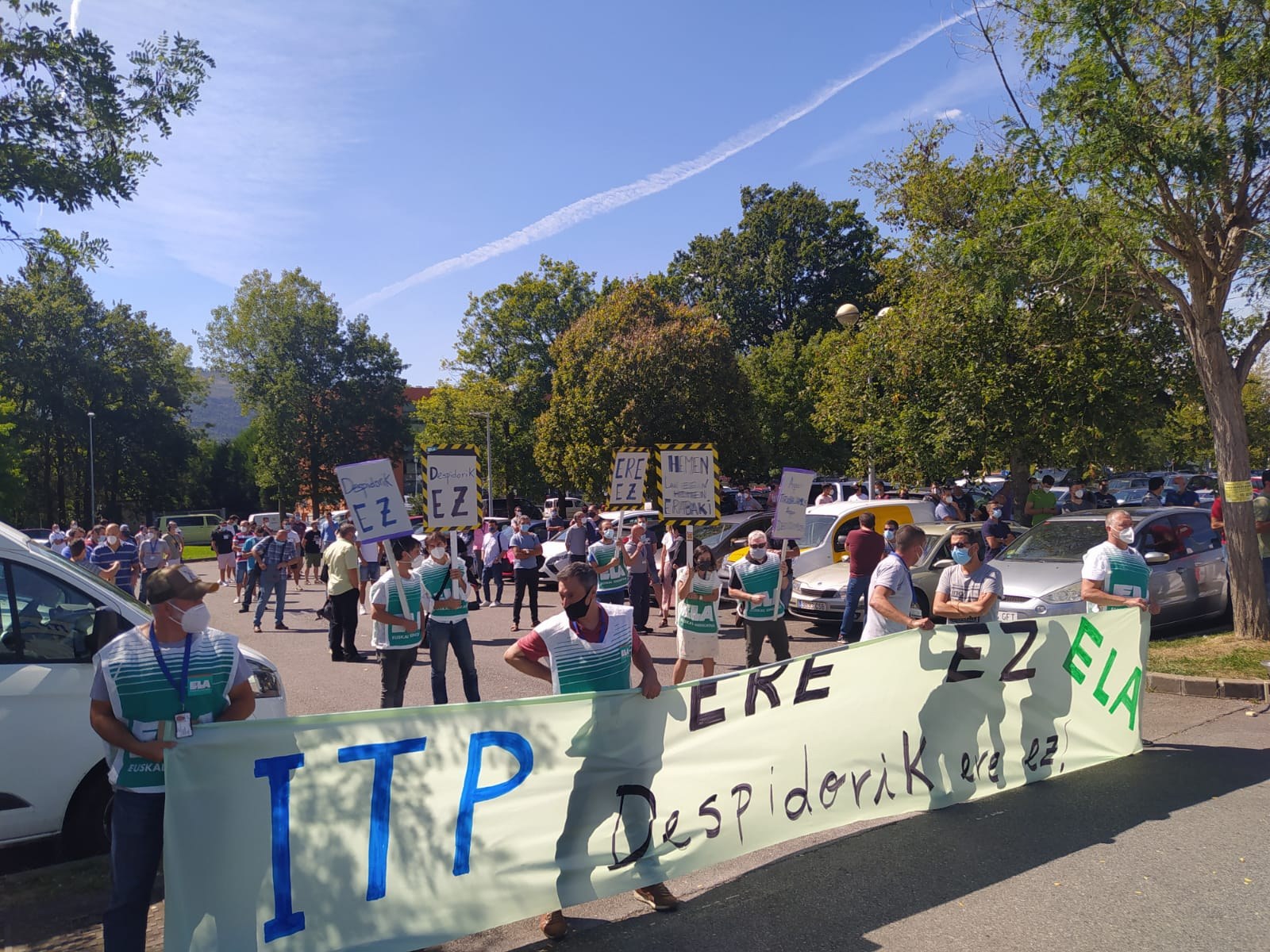 Movilizaciones en ITP Zamudio contra los despidos Movilizaciones en ITP Zamudio contra los despidos