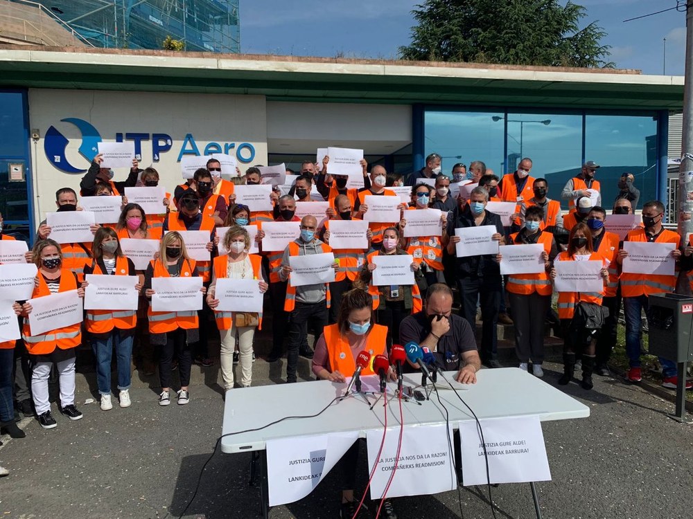 El comité de ITP Aero Casting exige a la dirección el cumplimiento de la sentencia que anula el despido colectivo