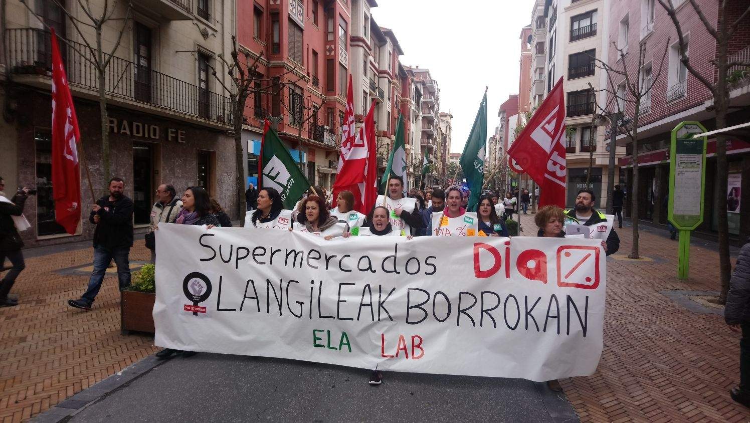 Nueva jornada de paro en los Supermercados DIA de Bizkaia