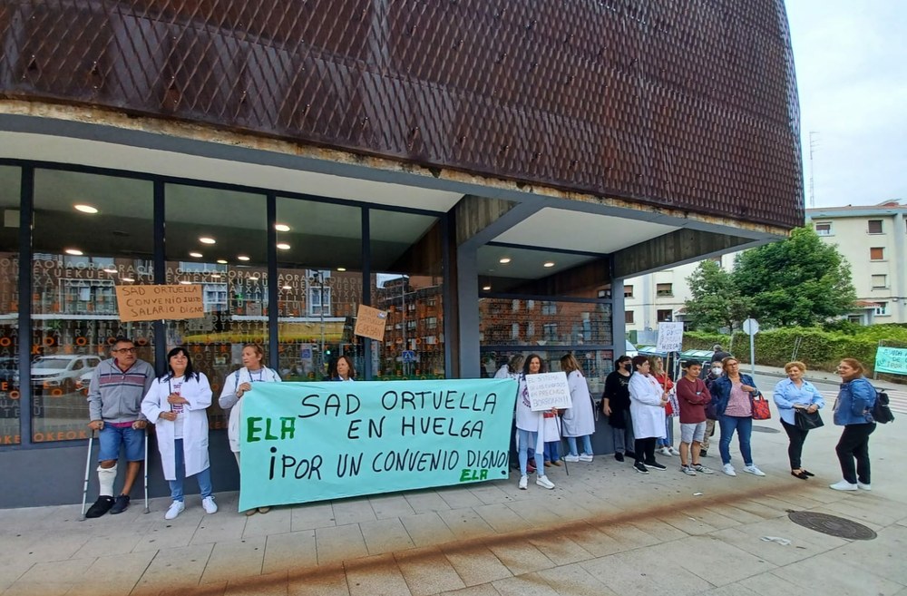El primer día de huelga en SAD de Ortuella ha sido un éxito