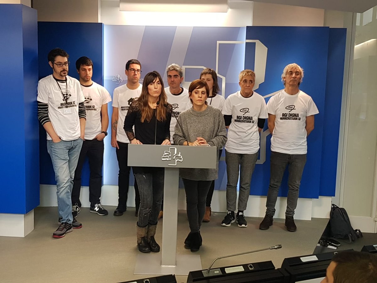 EL PNV, PSE y PP impiden el debate de la ILP contra la pobreza y la exclusión social