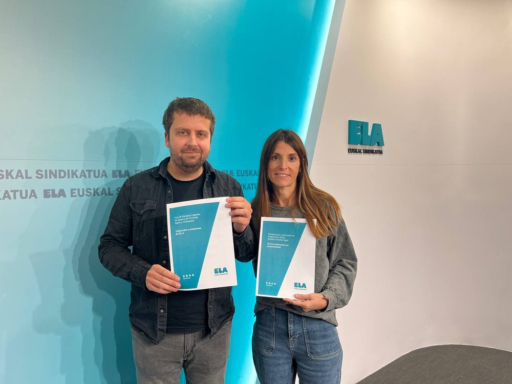 ELA exige dar marcha atrás a las medidas propuestas por PNV y PSE y propone aumentar el gasto público al 2% del PIB ELA exige dar marcha atrás a las medidas propuestas por PNV y PSE y propone aumentar el gasto público al 2% del PIB