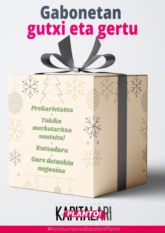 Recordad, en Navidad ¡consumir poco y cerca!