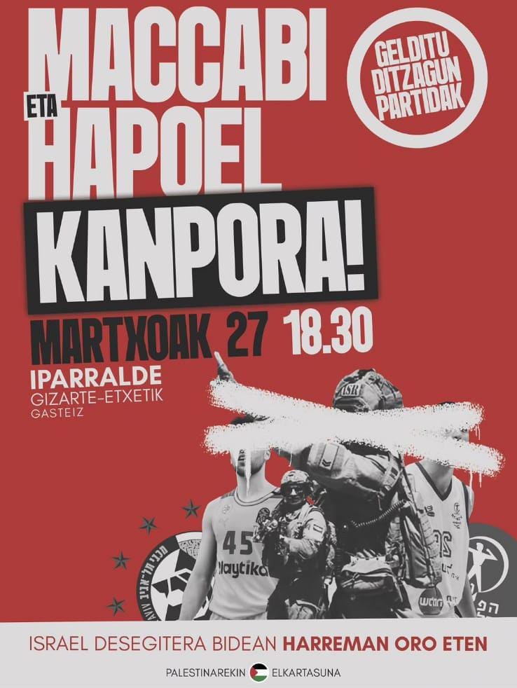 ELA se adhiere a la movilización de Palestinarekin Elkartasuna