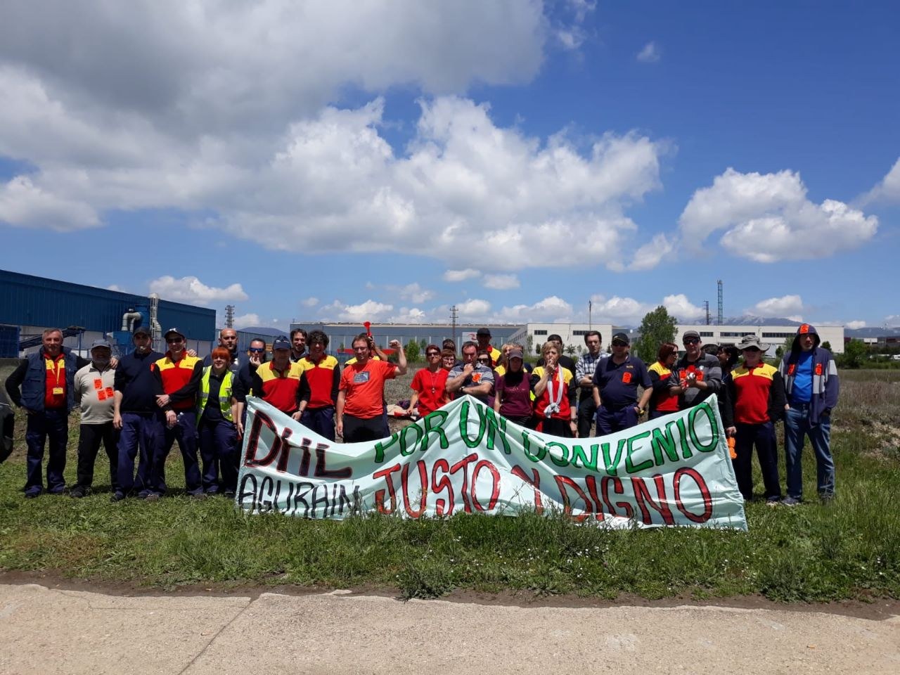La plantilla de DHL de Agurain se encuentra en huelga indefinida desde el 23 de mayo