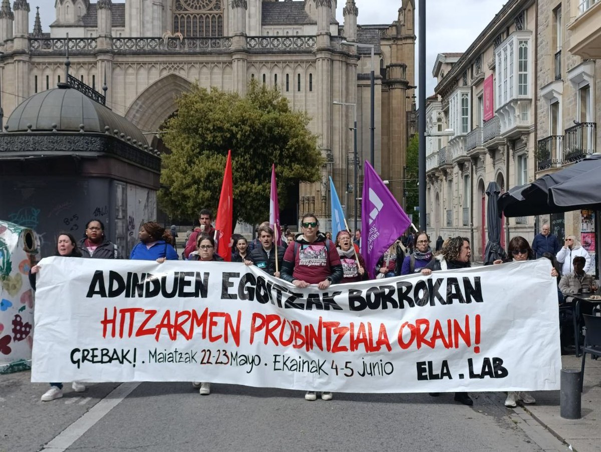 Amplio seguimiento del primer día de huelga de mayo — ELA Sindikatua