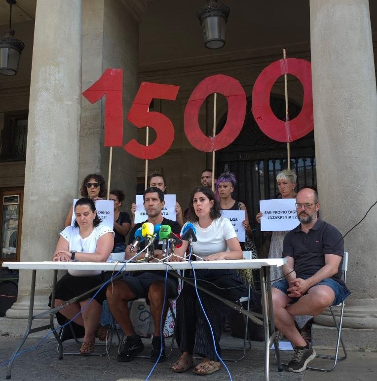 Ante la multa del Ayuntamiento de Gasteiz, reivindican el derecho a la huelga
