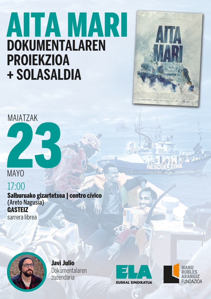 El 23 de mayo se proyectará el documental Aita Mari
