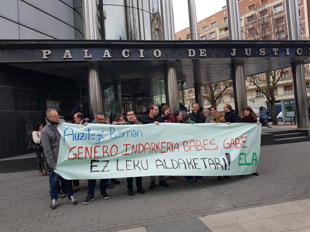 ELA denuncia que los nuevos Juzgados de Violencia contra la Mujer en Gasteiz empeoran la seguridad de las víctimas