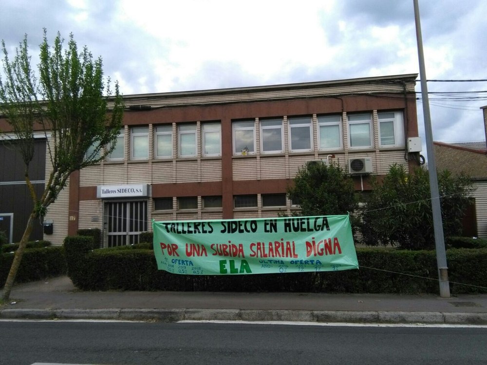 Huelga en Talleres Sideco