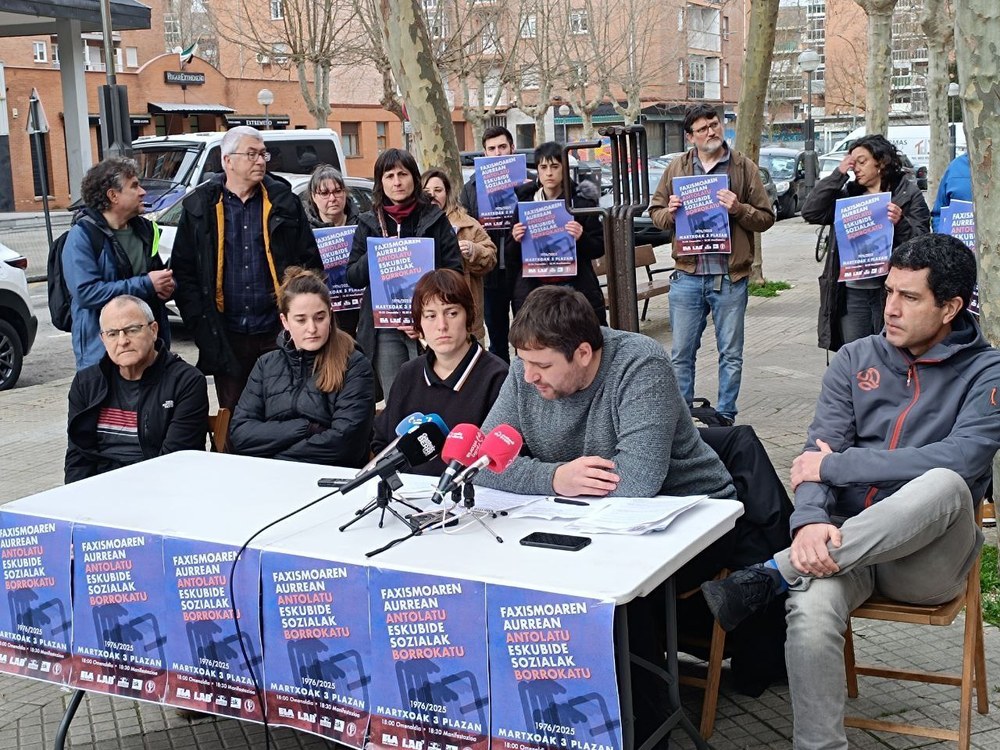 Llamamiento para luchar contra el fascismo y defender los derechos sociales