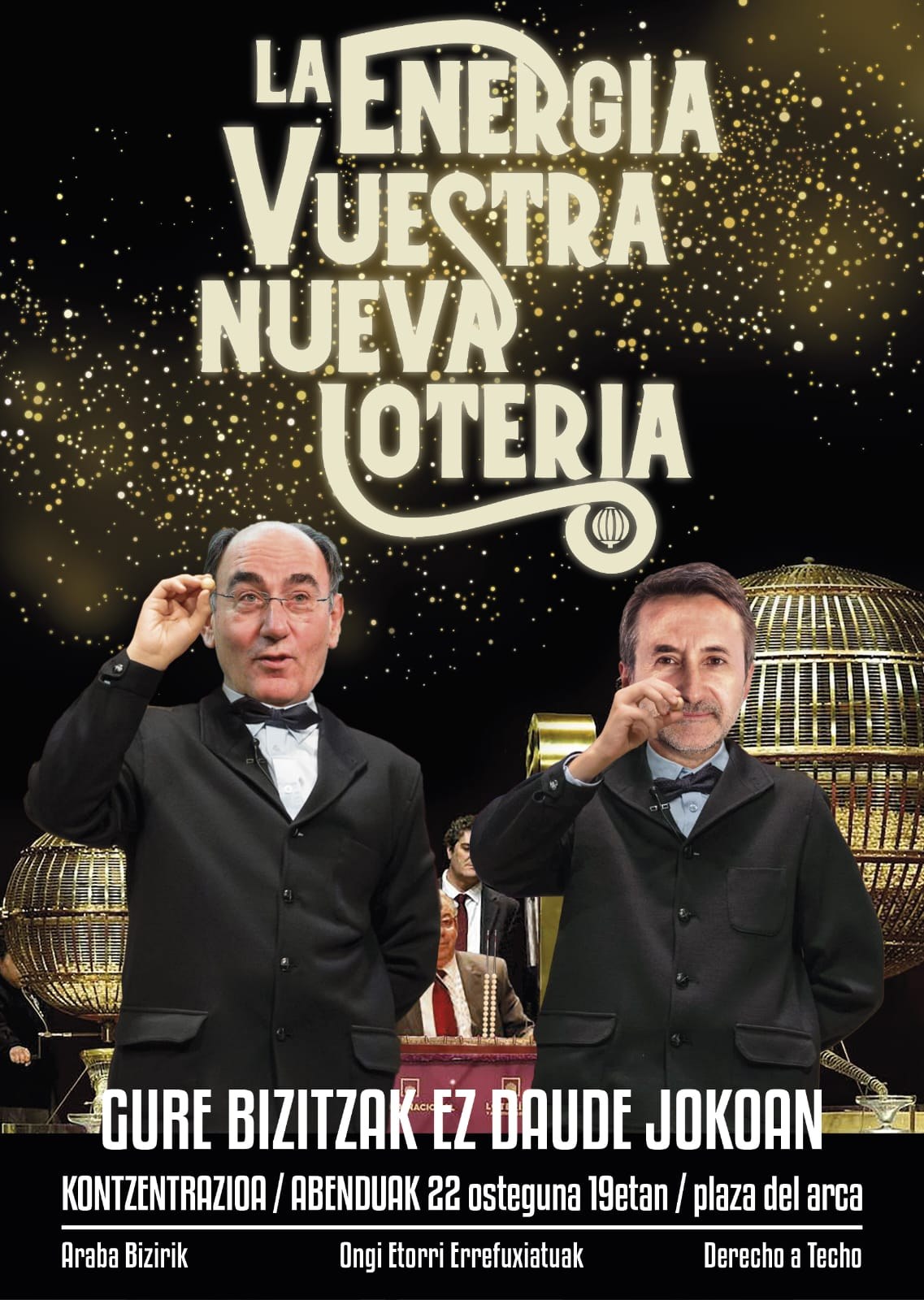 Para denunciar el negocio de la energía y la vivienda el 22 de diciembre en Gasteiz se realizará una perfomance