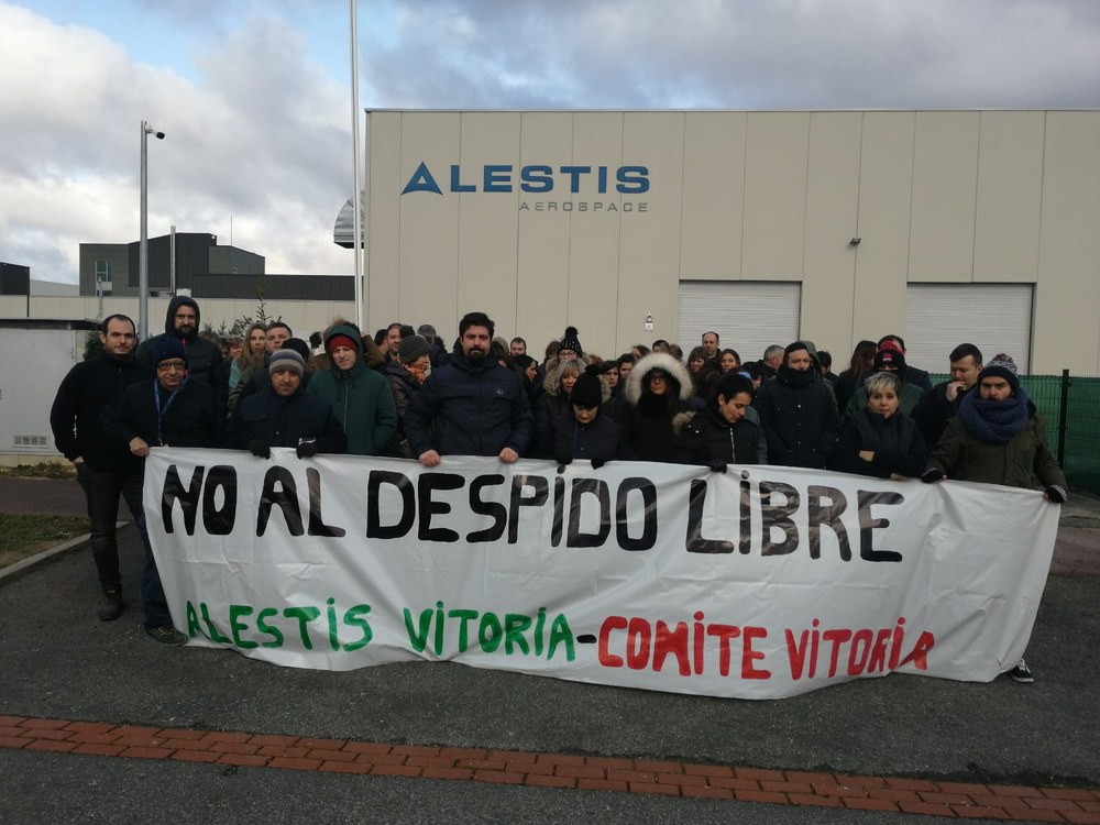 Paros contra los despidos en Alestis