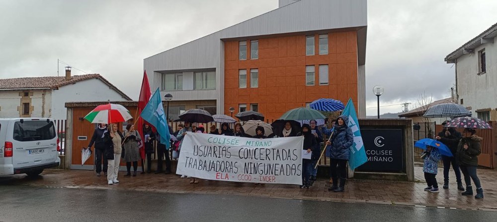 Primeros paros en la residencia de Gasteiz