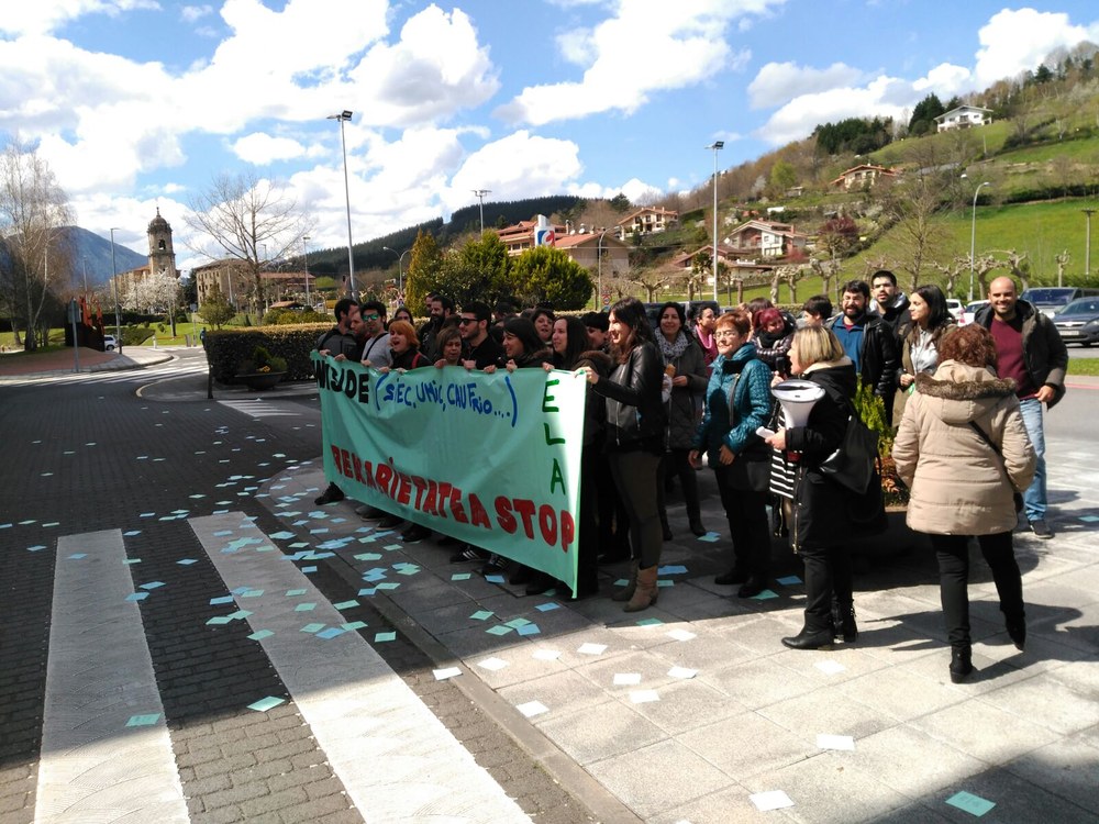 Jornada de huelga en Wiside, la empresa de telemarketing subcontratada por Eroski