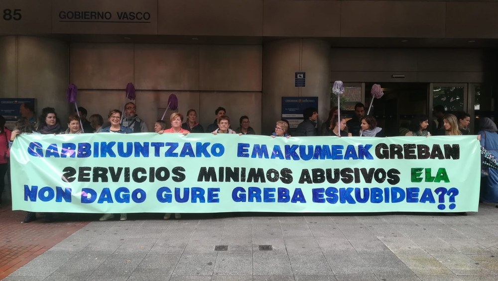 La Dirección de Trabajo del Gobierno vasco actúa de rompehuelgas en los sectores feminizados
