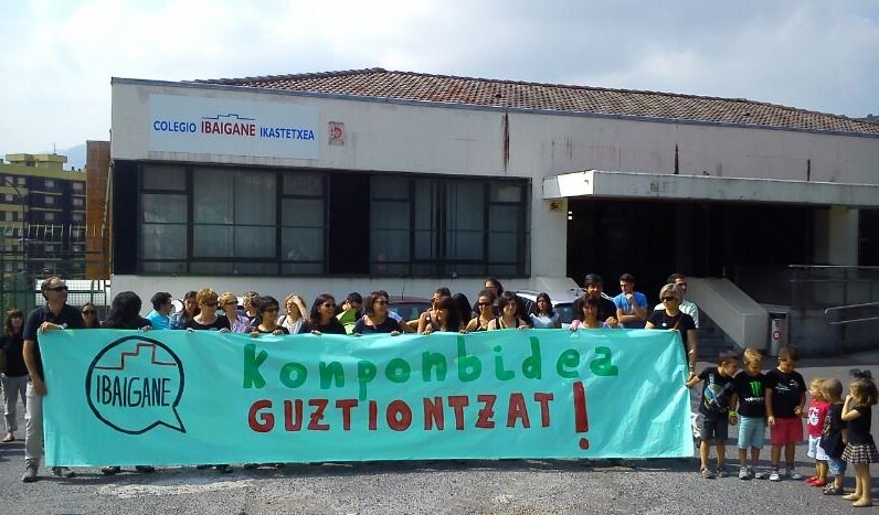 Cierran el Colegio Ibaigane sin ofrecer todavía una salida a las trabajadoras y trabajadores