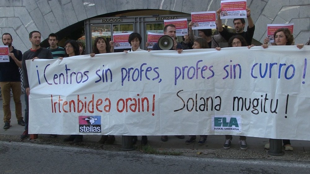 El Departamento de Educación de Navarra expulsa a 2.500 trabajadoras y trabajadores de las listas