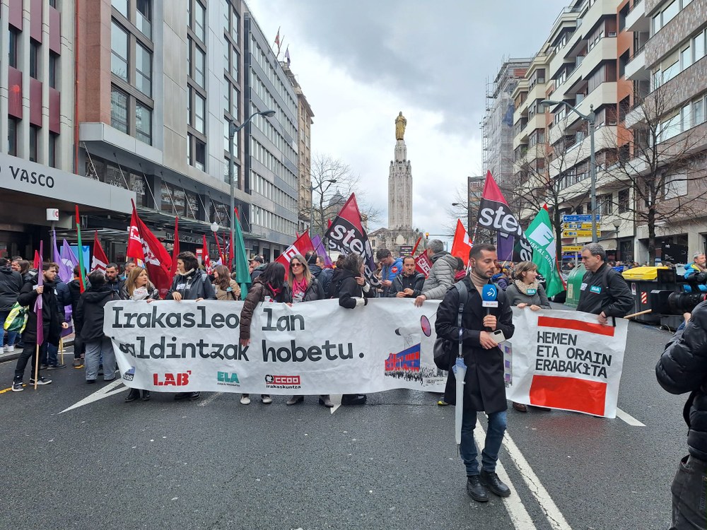 El profesorado secunda la huelga un día después de que el Gobierno Vasco convocara una mesa sin contenido